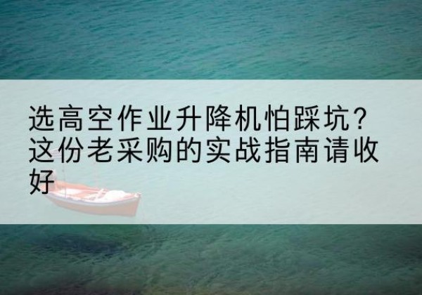 岗巴高空作业升降机厂家推荐-选高空作业升降机怕踩坑？这份老采购的实战指南请收好